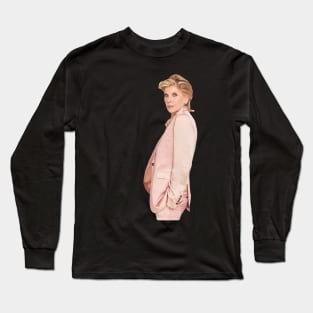 Christine Baranski in Silk Long Sleeve T-Shirt